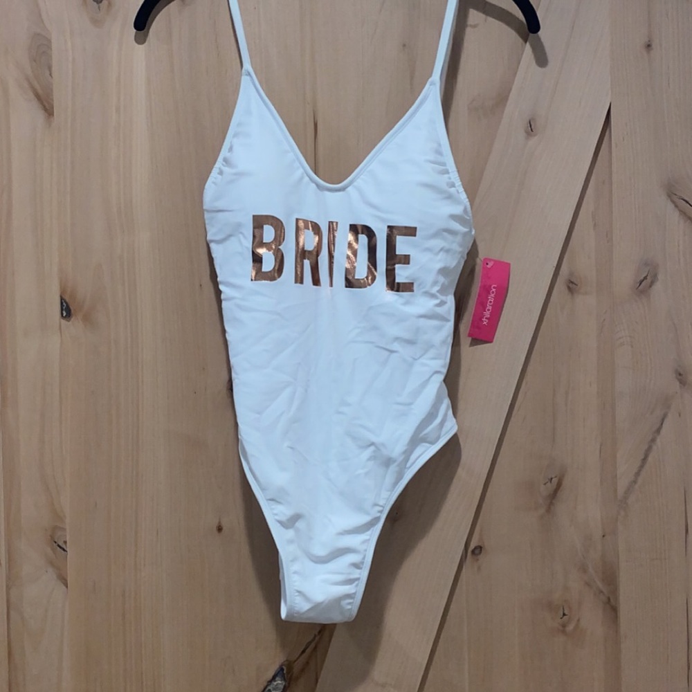 NWT white bride one piece